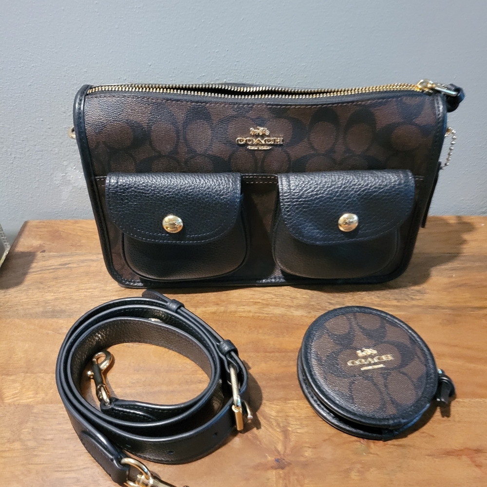 Coach Pennie crossbody black